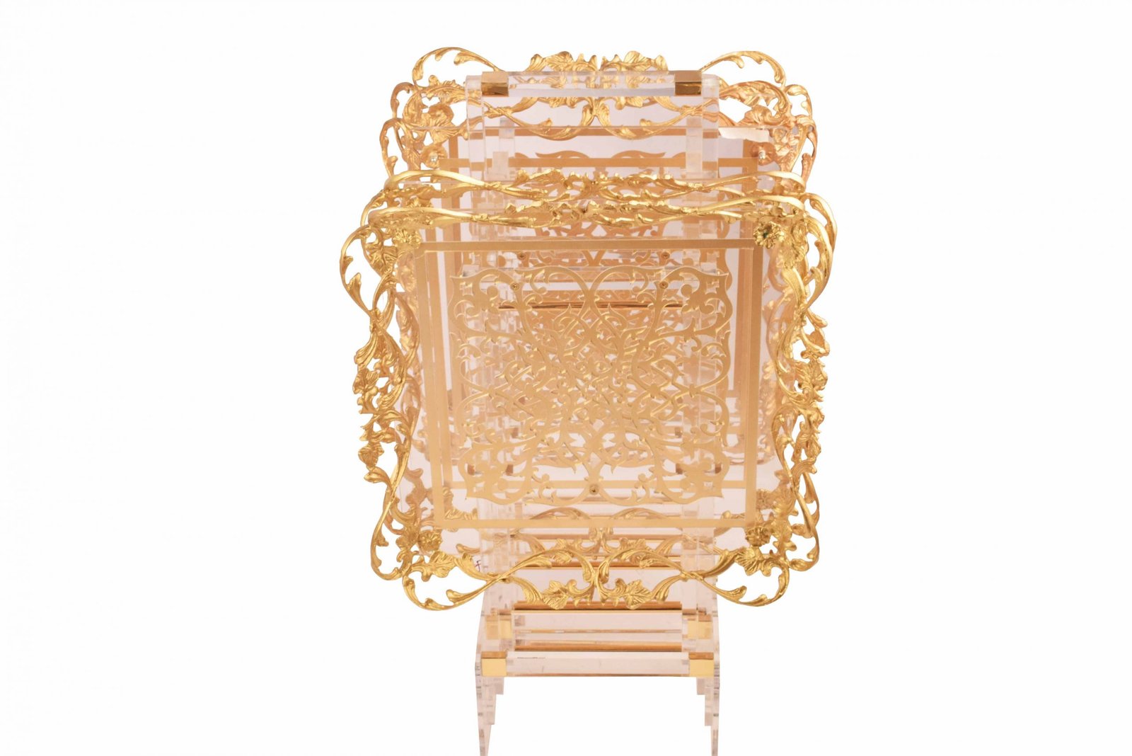 4 Pcs Acrylic Squir Table S Model Shabak Gold