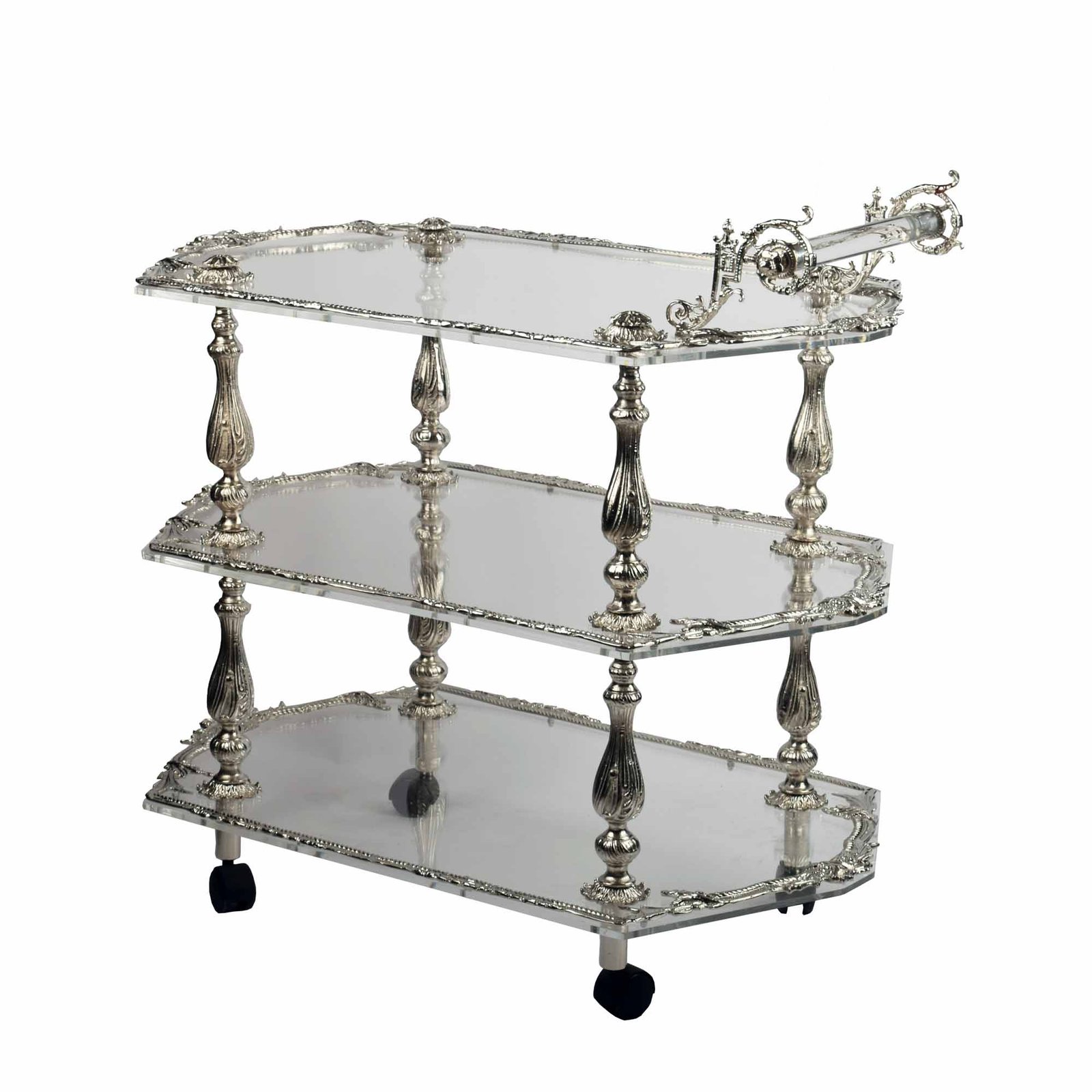 TROLLY ACRYLIC CLEAR SILVER COLOR